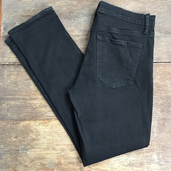 GAP black straight leg jeans / pants 361 - Picture 2 of 8